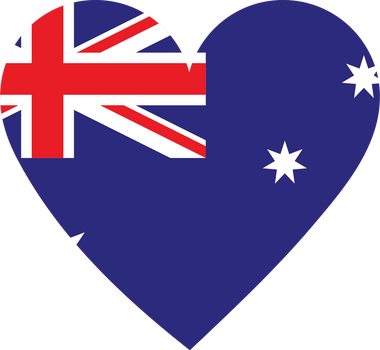 Heart flag of Australia